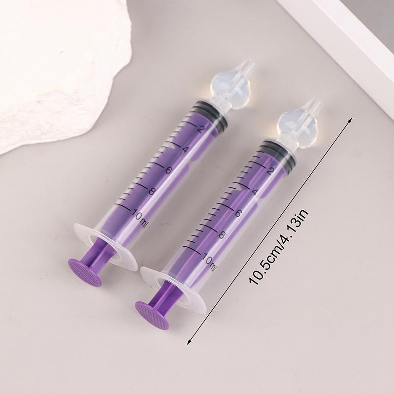1Pc 10Ml Baby Silicone Nasal Aspirator Nasal Syringe For Infant Safe Nasal Washer Needle Tube Cleaner Newborns Nose Cleaner