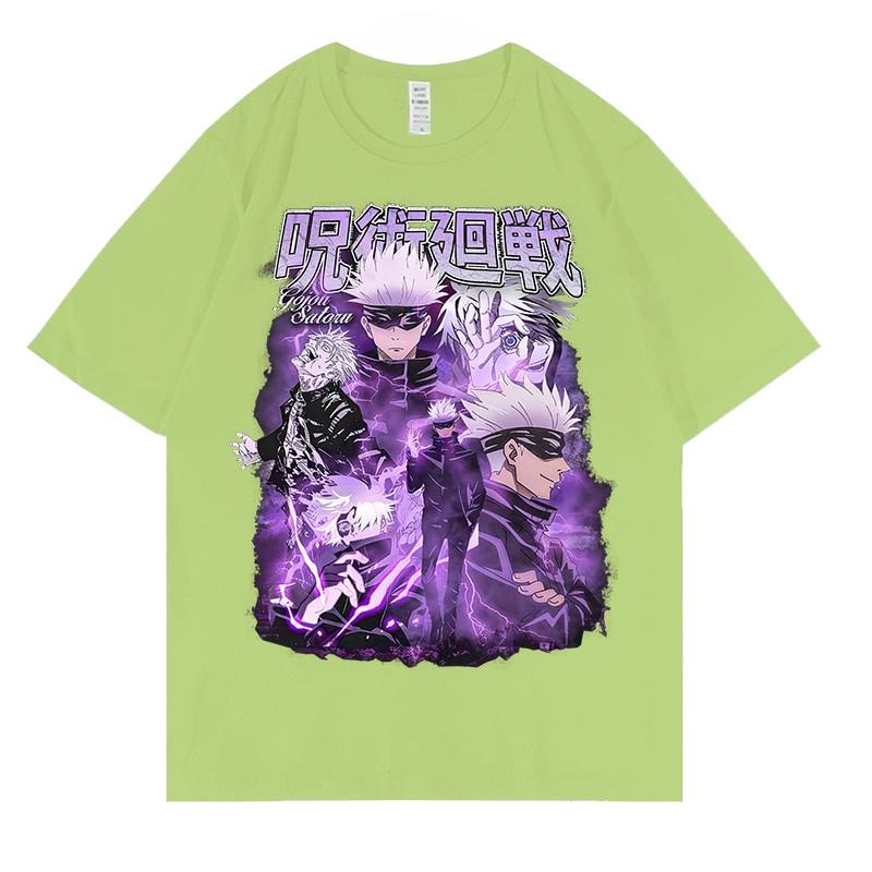 Frauen T-shirts Japanische Anime Jujutsu Kaisen Grafik T Shirts Tops Sommer Harajuku Übergroßen Gothic Kurzarm T-shirt