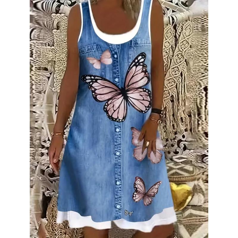 Spring and Summer Women's Sleeveless Dress