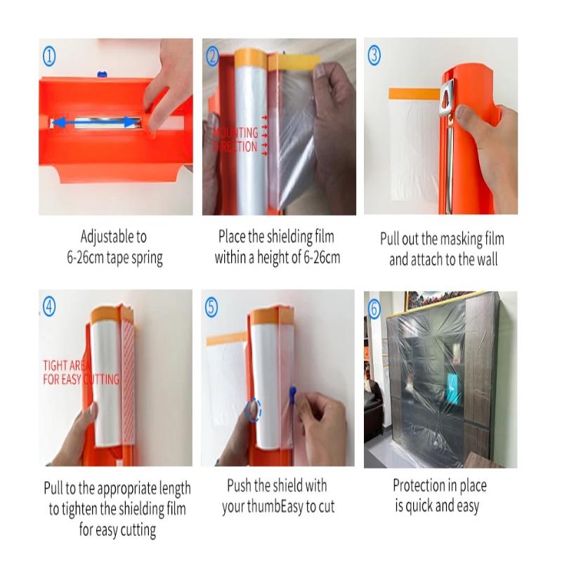 Masking Film Cutter Upgrade Masking Film Cutting Tool For Cutting Atomobile Spray Paint Protective Film Furniture Dustproof Film