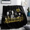 1PC Tokio hotel Print Flannel Blanket, High quality All Seasons, Home Decor, Warmth and Comfort, Perfect for Christmas Gifts