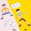 Sport Wooden Man Material DIY Puzzle Toys Boards Educational Game Early Learning Toy for Children Preschool Fine Motor Training