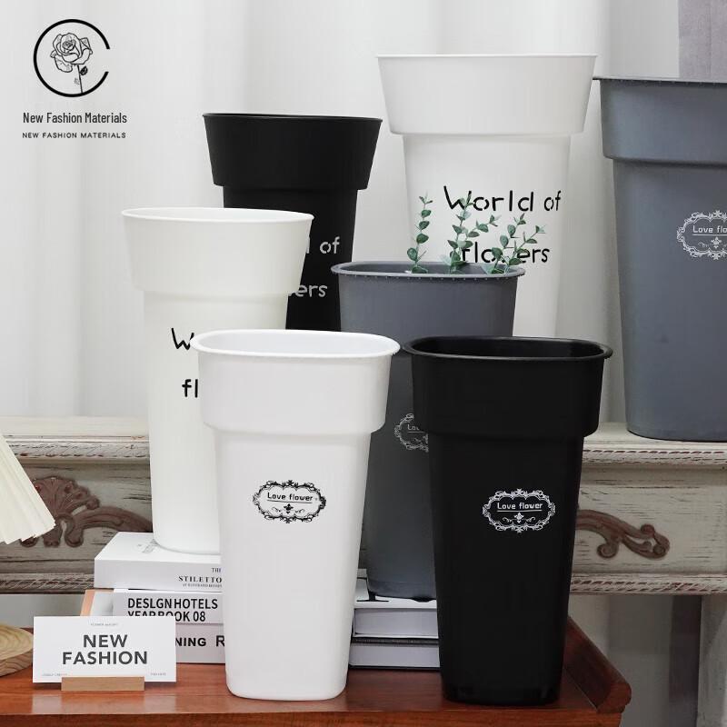 Plastic Flower Awakening Bucket and Vase