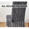 Stretch Spandex Dining Chair Cover Protectors Super Fit Banquet Chair Seat Slipcovers for Hotel and Wedding Ceremony Chair Skirt