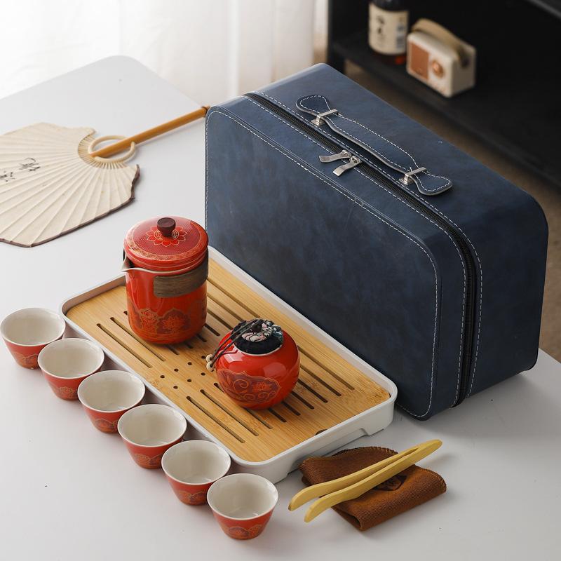 Travel Tea Set, Convenient Kung Fu Tea Set Set, Outdoor Kuaike Cup, Holiday Company Business Gift