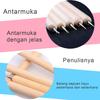 Packung mit 5 Prägestiften Nail Art Ton Punktierwerkzeug Tragbare Handarbeiten DIY Herstellung Manuelle Handwerkzeuge Zubehör für Frauen Mädchen