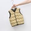 Children's cotton vest thickened short cotton-padded clothes 2025 autumn winter boys' girls' warm solid vest tops with Wear it inside or outside