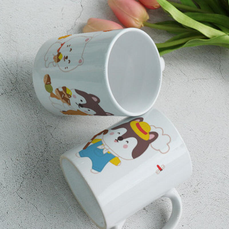 

tf589-Design Mug 2p-Puppy Seeing Off Autumn