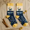 Bamboo Socks Midnight Cat Medium Large