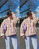 Giacca Cappotto da Donna Stampata in Cotone Autunno/Inverno 2025, Monocolore, Taglia Unica