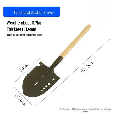 MENGPAO Thickened Multifunctional Outdoor Shovel