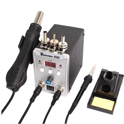 8586 Dual Soldering and Hot Air Gun Station for Mobile Phone Repair
