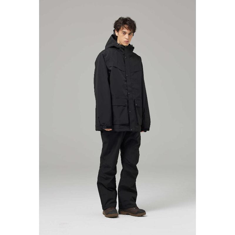 Men's Outdoor Ski Suit Winter Warm Snowboard Suit Waterproof Windproof Skiing Jackets and Pants Set Breathable Insulated Workout Snow Suit for Men