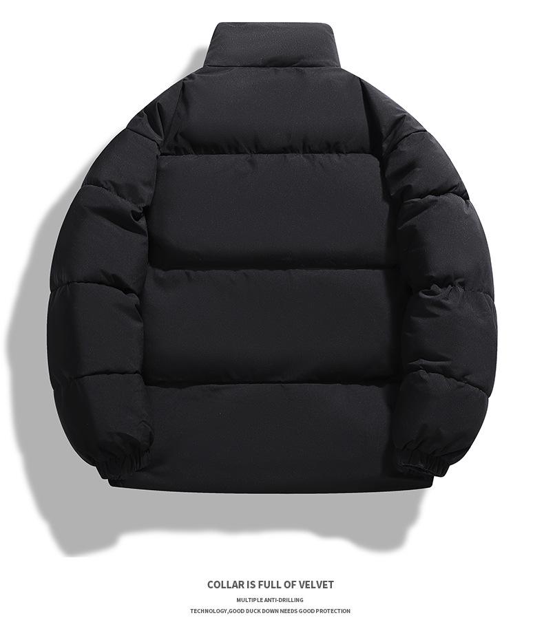 2024 Winter Korean Style Men's Warm Bread Coat - Handsome Couple's Thick Cotton Jacket