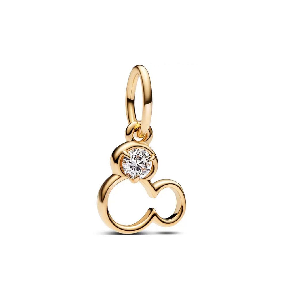 Kupfer Cartoon Tier Maus Perlenanhänger Geeignet für Europa Original Armband DIY Zubehör Exquisiter Schmuck