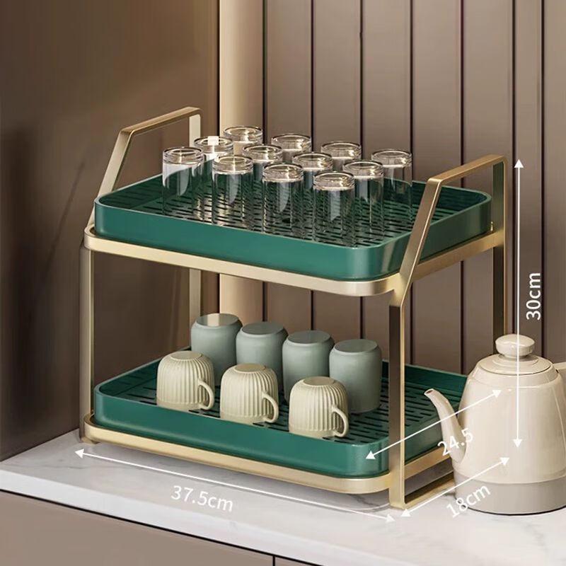 

Luxury 304 Stainless Steel Desktop Tea Cup Drainer Rack