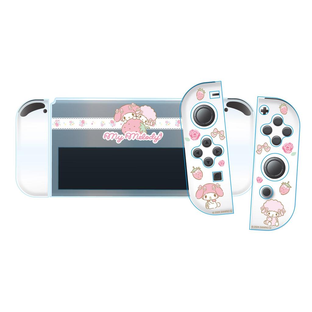 Allone Gaming Separate Clear Case Sanrio Characters My Melody x x 10cm Protects against scratches and dirt Compatible with Switch OLED display