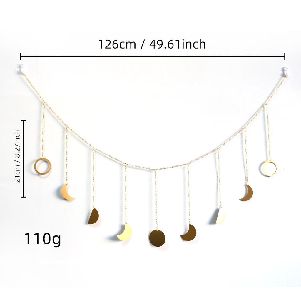 Nordic Style Star & Moon Wall Hanging - Children's Room Decoration