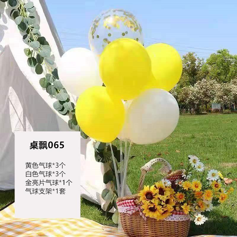 Table Floating Balloon Decoration Set, Wedding Room Birthday Arrangement, Base Splicing Support Rod, Balloon Desktop Bracket Pole