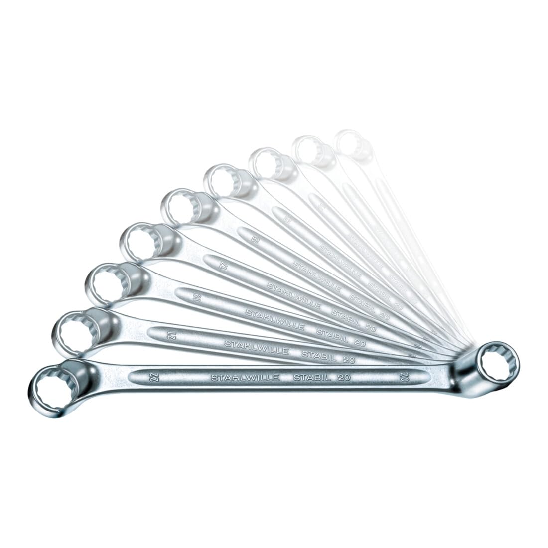 

Stahlwille Open End Wrench Set 75° (inch) 20A/6