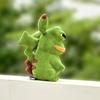 Creative Comfortable Touch PP Cotton Filling Frog Stuffed Doll Boys Girls 3D Green Plush Toy Home Use