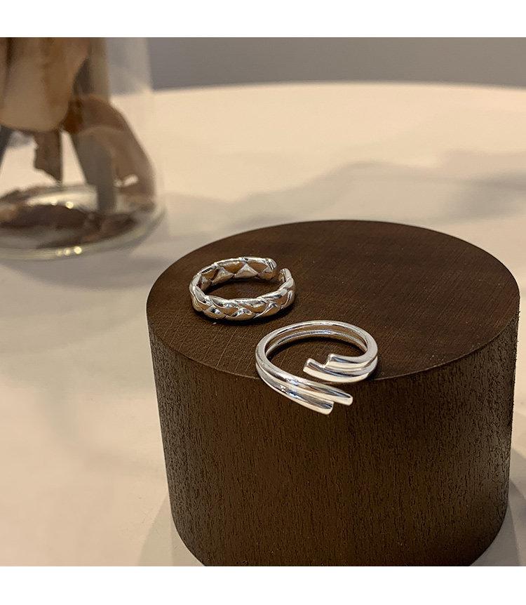 S925 Sterling Silver Open Ring for Women - Stylish, Versatile, High-End Feel, Ideal for Index Finger, Japanese & Korean Inspiration.