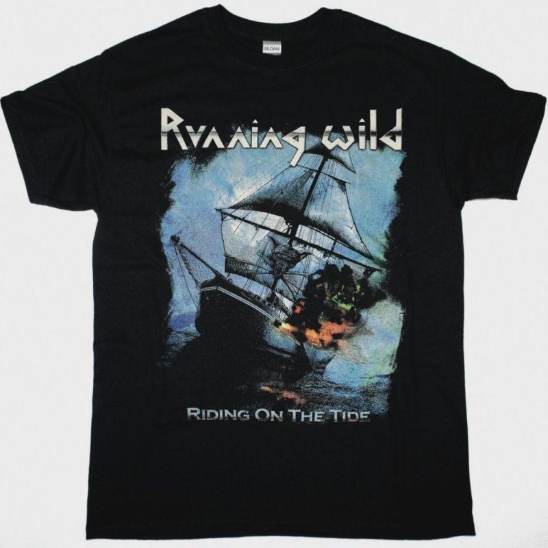 Running Wild Riding On The Tide Black T-Shirt XXXL