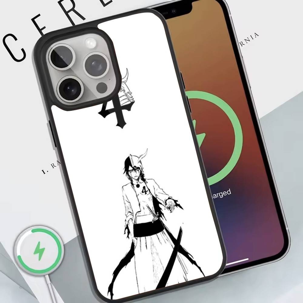 

Anime U-Ulquiorra Cife Phone Case For Magnetic Wireless Charge Cover For iphone 16 15 14 13 12 11 Pro Max Plus Coque iPhone16e