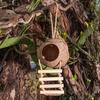 with Ladder Coconut Bird Cage Breathable Hamster Cage Durable Parrot Hideout  Guinea Pig