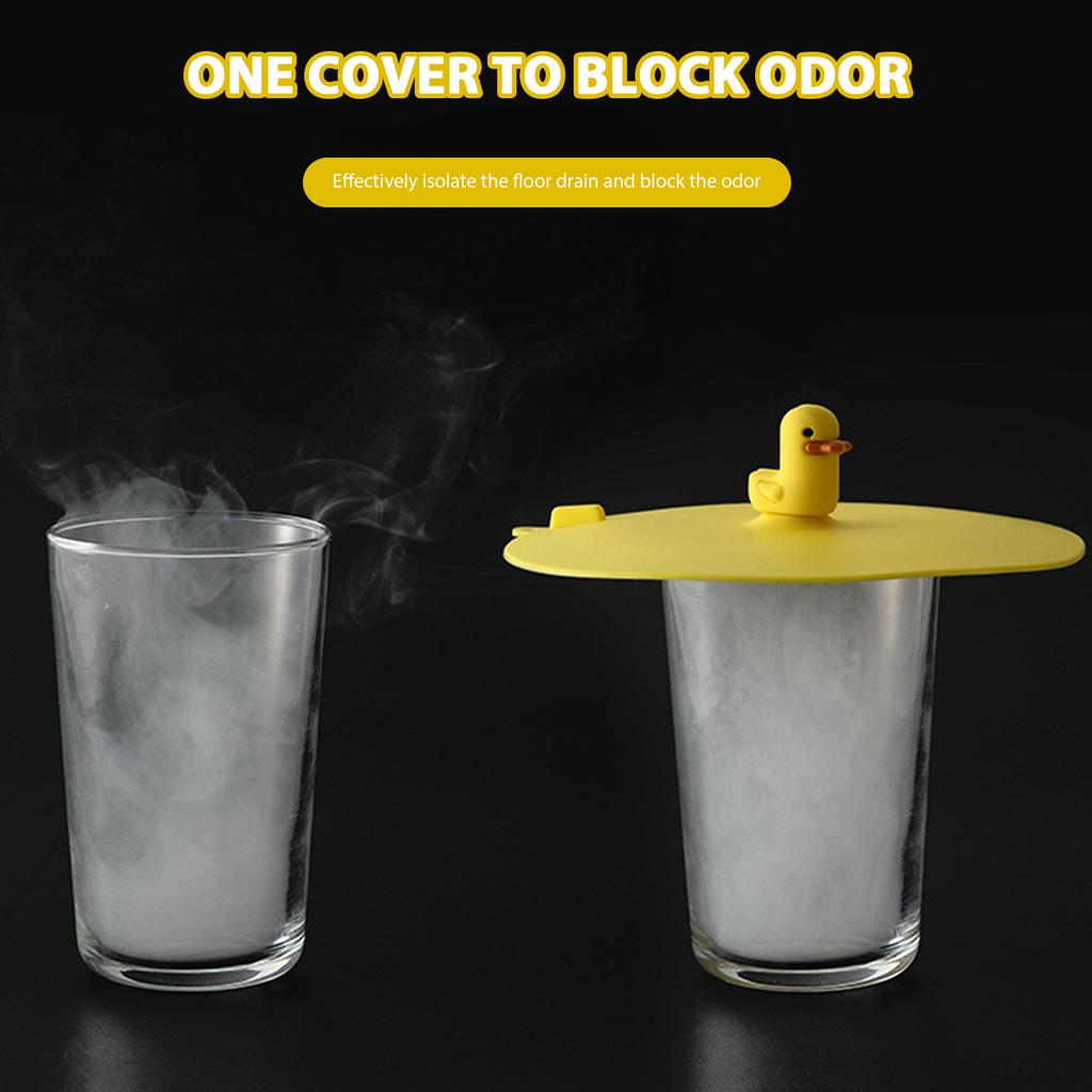 Cartoon Deodorant Floor Drain Cover Sink Plug Anti-clogging  Bathtub Pool Strainer Hair Stopper Sewer Round for Kitchen Bathroom