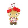 Yasuda Tsusho Hello Kitty Heisei Retro Kogal Series Mascot Pouch Hibiscus Approx. H15xW19xD5cm KT Ko