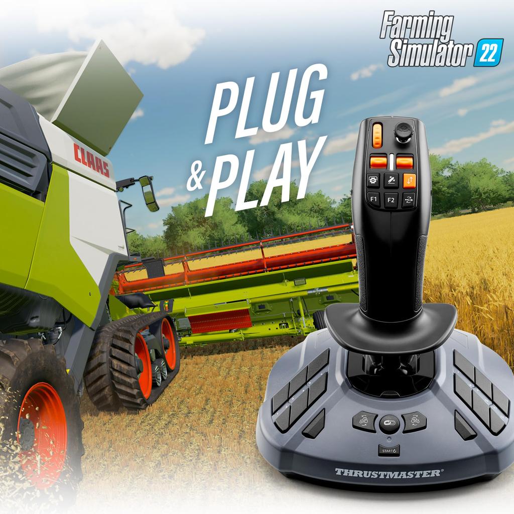 SimTask FarmStick farming simulation joystick with programmable buttons for PC Thrustmaster - High-precision