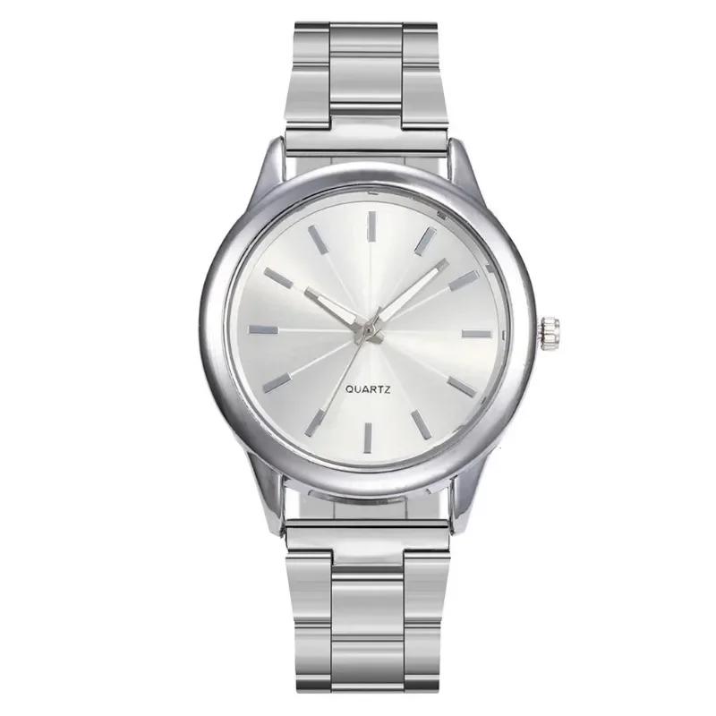 Luxury Watch for Women Simple Round Dial Stainless Fashion Gold Bracelet Quartz Wristwatch Students Ladies Watches Montre Femme