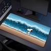 Snoopy Waves Xl Gaming Mouse Pad Nonslip Rubber Base Stitched Edge Waterproof Desk Mat For Pc Laptop Gamer Office Computer Accessories