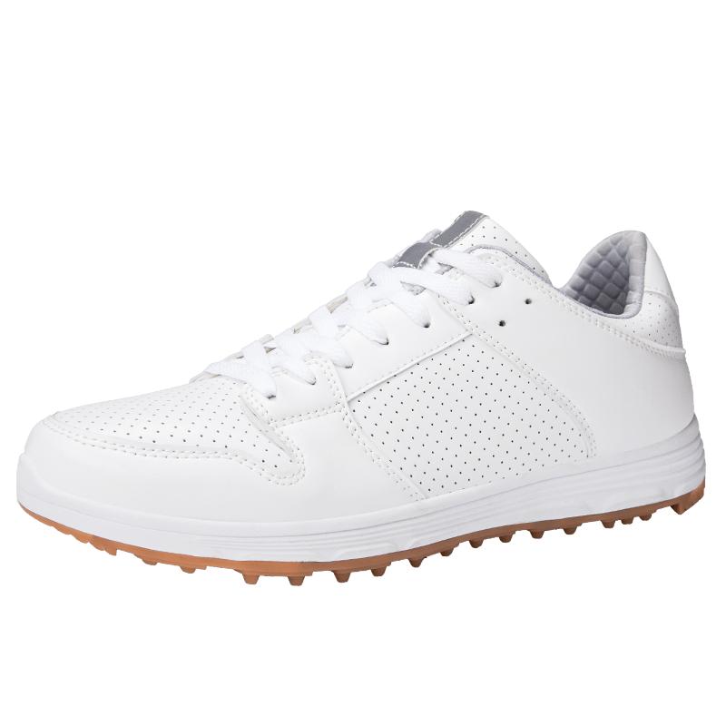 Prodyšná kůže Muži Golfové boty Protiskluzové Dámské Golfové boty Gumová podrážka Unisex Golfové oblečení Tenisky Pohodlné
