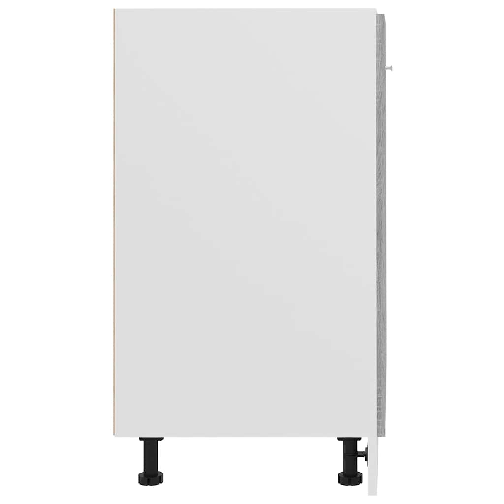 Vidaxl Freestanding Kitchen Cabinet, Sonoma Oak Grey, 60X46X81.5 Cm