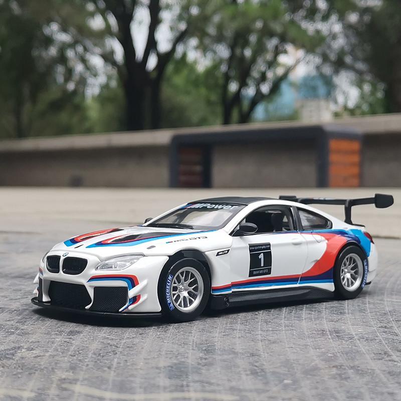 1/32 BMW M6 GT3 Rally Car Alloy Model Car Toy Diecasts Casting Sound and Light Car Toys for Children Vehicle