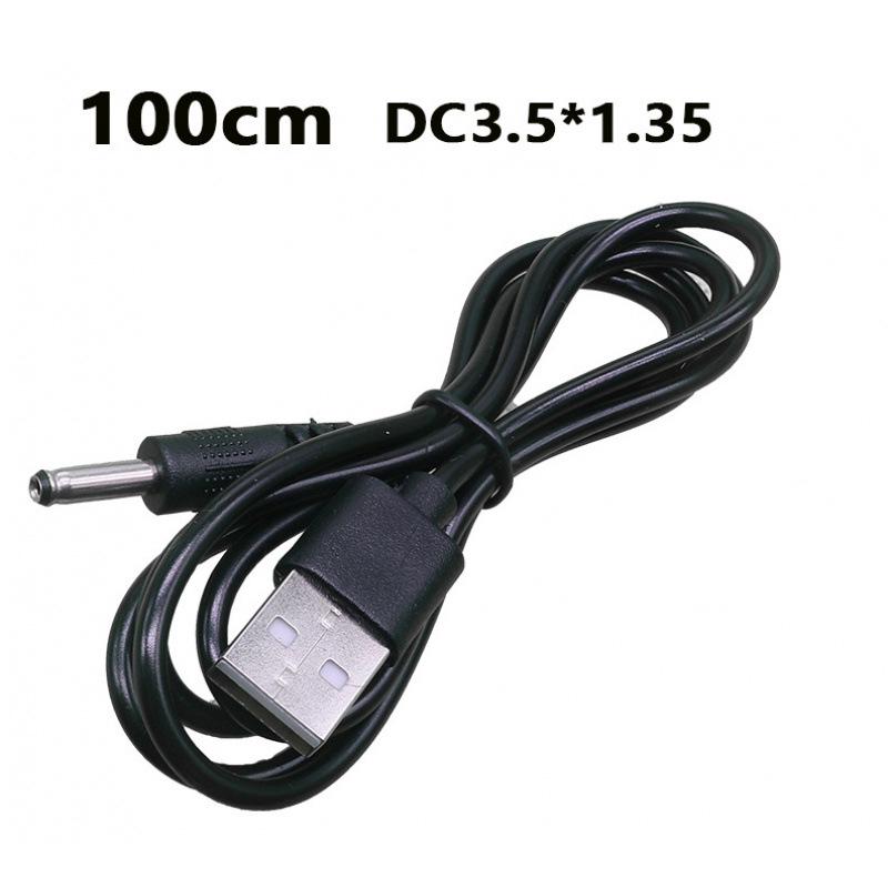 USB to DC 3.5*1.35mm Pure Copper Two-Core Power Cord for Mobile, Microphone, and Audio Charging