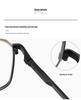Men's Trendy Double Bridge Eyeglass Frames – European & American Style, Face Slimming, Prescription Ready