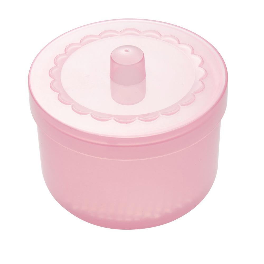 Professional Plastic Nail Art Drill Bits Sterilizer Pink with Lid Nail Art Disinfection Box Manicure Storage Case Manicure Tools