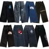 ZYLLO Y2K BARgy Jeans Men VintARe Embroidered High Quality Jeans Hip Hop Goth Streetwear Harajuku Men Women Casual Wide Leg Jeans New