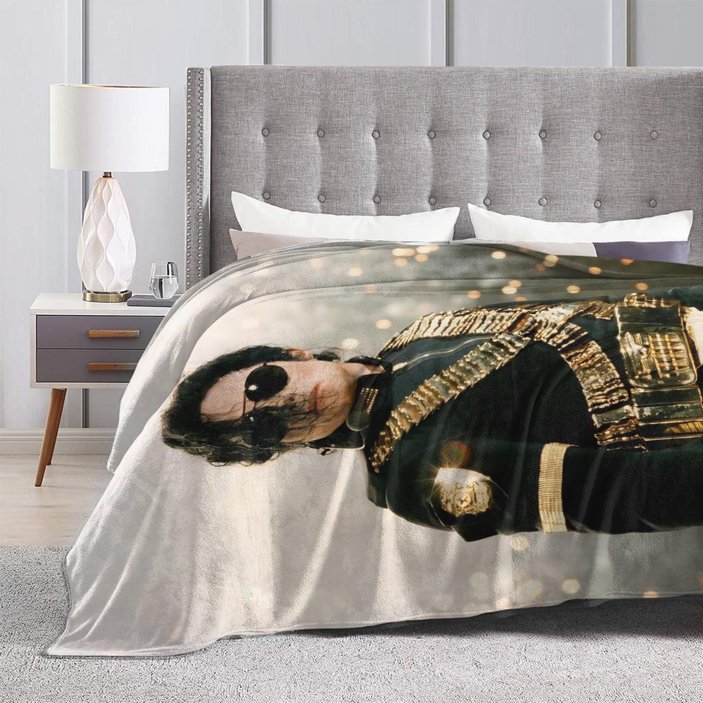 Super Star Michael Jackson Blanket Velvet Autumn/Winter  Multi-function Super Soft Throw Blankets for Bedding Car Bedspreads