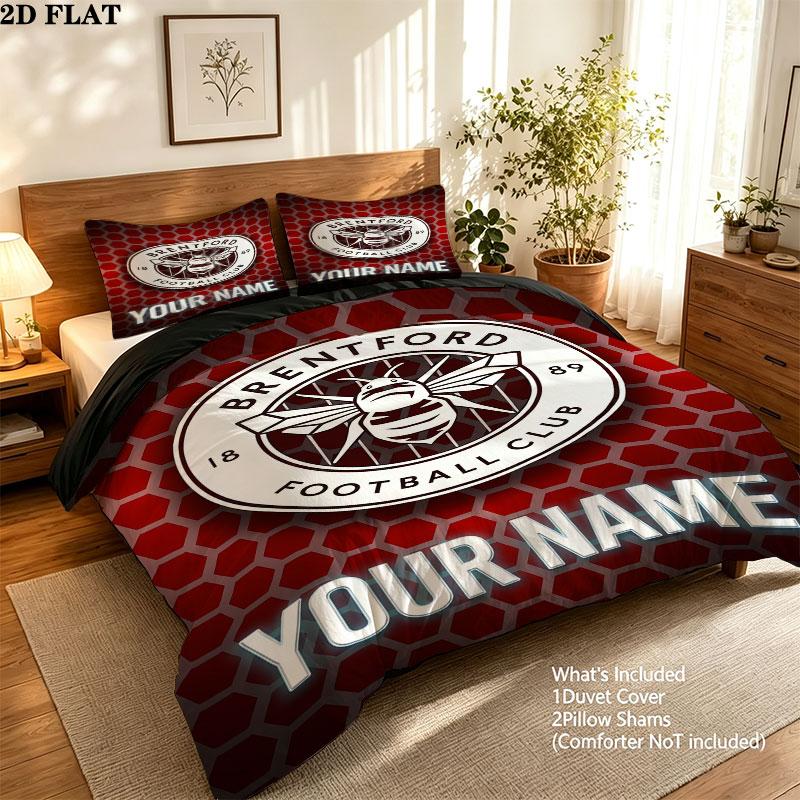 Custom Brentford Bedding Quilt Set Quilt Cover Pillowcase Home Decoration Birthday Gift (1 * duvet cover + 2 * pillowcase, without core)