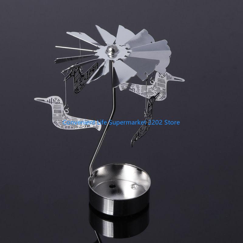 XXUB Rotary Holder Rotating Candleholder Tealight Stand Home Table Decoration