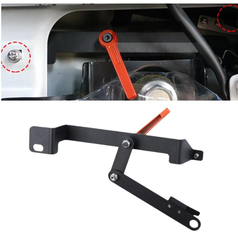 Tailgate Opening Handle Black Compatible Accessory for Pajero V87 Easy tallation Replacement Attachment
