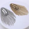 Tassel Epaulet Rhinestone Shoulder Board Costume Shoulder Badge Decor Shoulder Mark Fringe Epaulet Badge Exquisite Fashion NEW