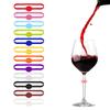 Colorful Silicone Glass Clips For Wine Cups Party Essential With Easy Identification Different Color