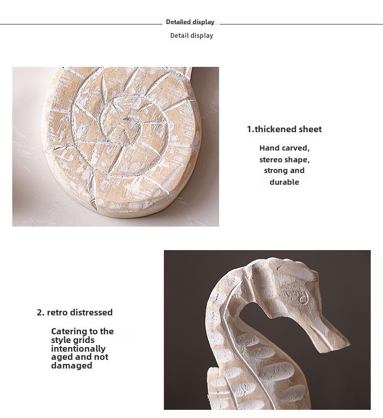 Decoración mediterránea con temática oceánica: Estrellas de mar, caballitos de mar y caracolas para sala de estar y restaurante