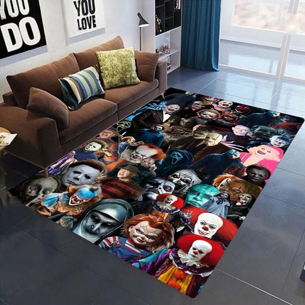 New Halloween Carpet Horror Figure Pattern Rug Decoration Living Room Bedroom Outdoor Terrace Garden Home Rooms Beautiful Mat