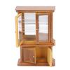 1:12 Scale Miniature Bookshelf High Simulated Wooden Cabinet Display for Doll House Decoration